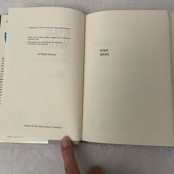 Star Wars From The Adventures Of Luke Skywalker 1st Edition Hard Cover 1976 - Picture 3 of 3